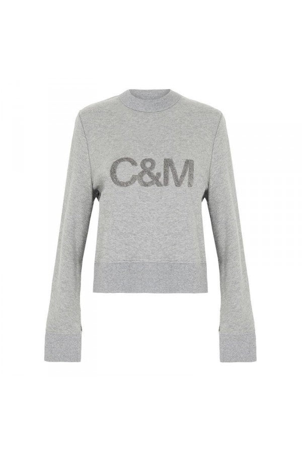 Bianca Crew Sweater- Grey Marle