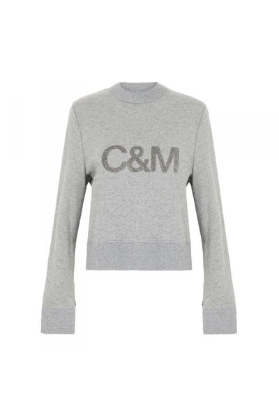 Bianca Crew Sweater- Grey Marle