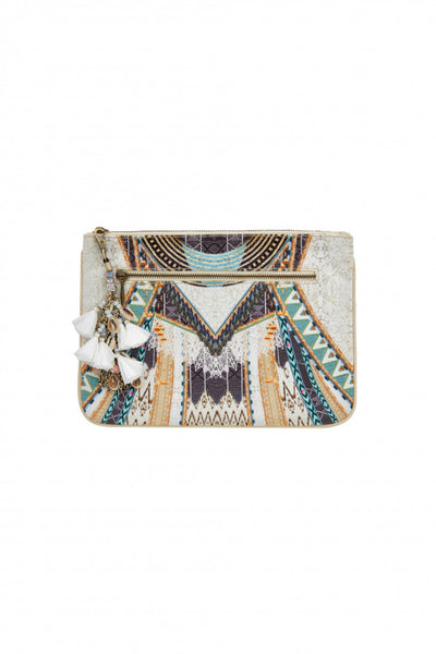 Small Canvas Clutch- Weave On