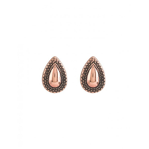 World From Here Stud Earrings- Rose Gold
