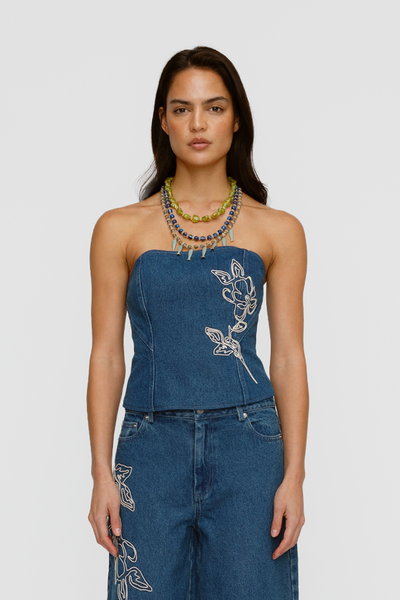 Wynn Denim Bustier