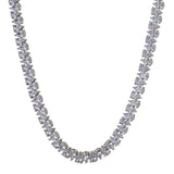 Eleganza Rose Gold Choker Necklace with white Zirconia