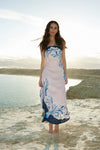 MAEVE DRESS IN SEASHELL/ICEBERG