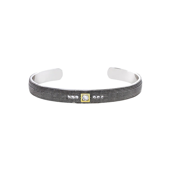 Natrix black/gold bracelet (oxidised)
