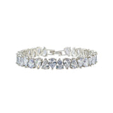 Eleganza Silver Tennis Bracelet with white zirconia