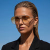 Capita- Brushed Gold Titanium / Orange Gradient Lens