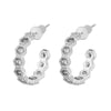 Harmony silver hoop earrings