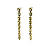 Eleganza olive zirconia drop earrings