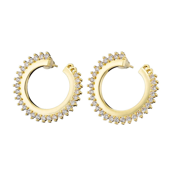 Crown white zirconia hoops