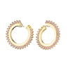 Crown pink zirconia hoops