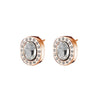 Extravaganza rose gold stud earrings