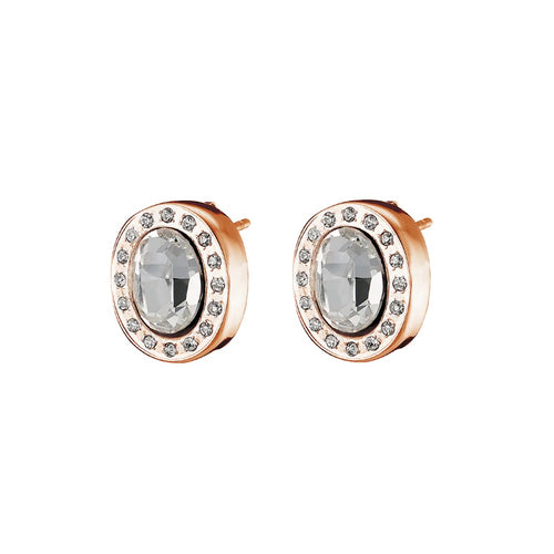 Extravaganza rose gold stud earrings