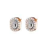 Extravaganza rose gold stud earrings