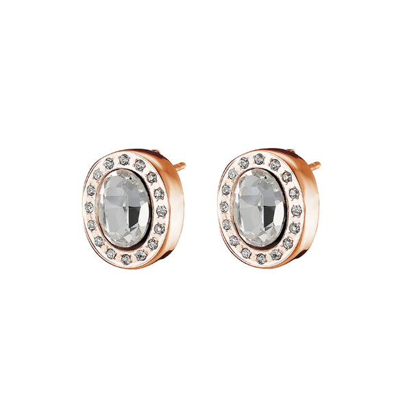 Extravaganza rose gold stud earrings