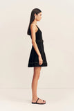 Mercer Belted Mini Dress - Black
