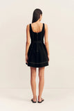 Mercer Belted Mini Dress - Black