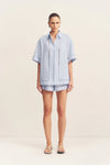 Tommy Linen Shirt - Sky