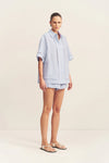Tommy Linen Shirt - Sky