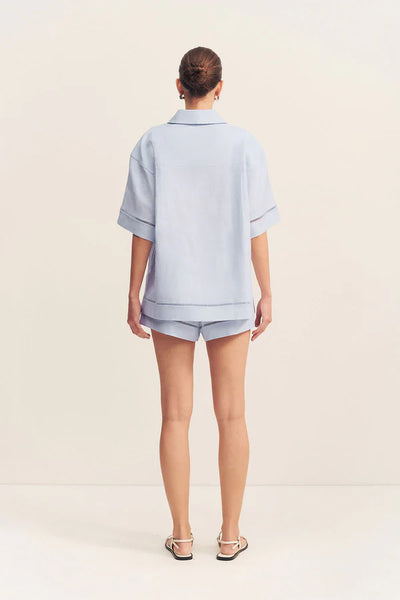 Tommy Linen Shirt - Sky