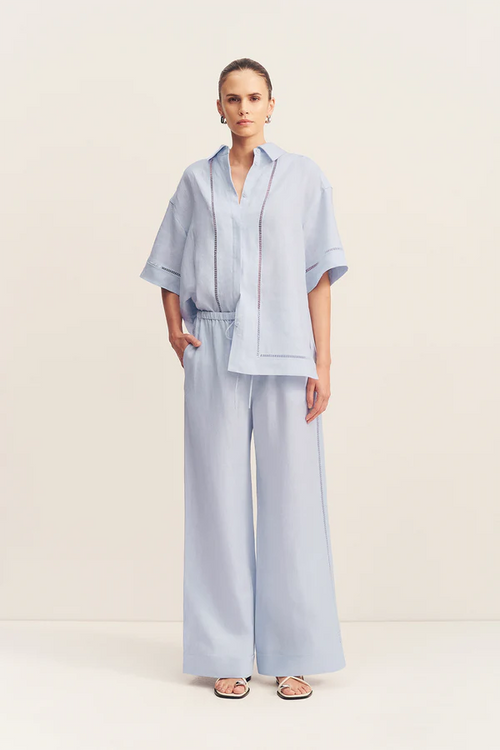 Tommy Linen Pant - Sky