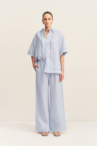 Tommy Linen Pant - Sky
