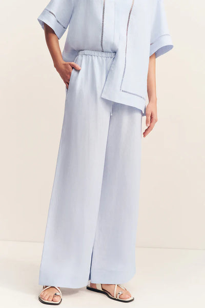 Tommy Linen Pant - Sky