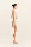 Everly Long Sleeve Top - Macadamia