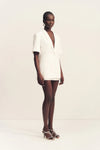 Felix Short Sleeve Blazer - Coconut