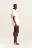 Felix Short Sleeve Blazer - Coconut