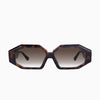 Genesis- Dark Amber Tort, Black Temple w. Gold Metal / Brown Gradient Lens