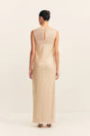 Everly High Neck Sleeveless Maxi Dress - Macadamia