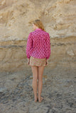 Vivian Blouse in Orchid Dot