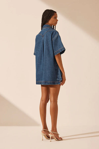Raquel High Waisted Flared Short