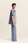 Stella Short Sleeve Shirt - Mid Blue