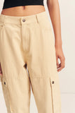 Ariana Cargo Tapered Pant - Sand