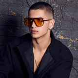 Rodeo - Dark Tortoise w. Gold Metal / Light Orange Lens