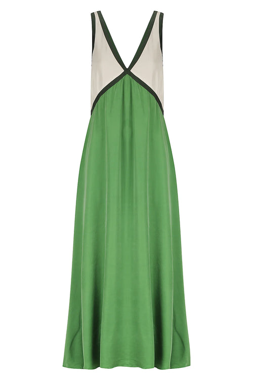 THE NAOMI DRESS- BOTTLE GREEN