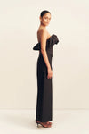 Otis Wide Leg Belted Pant - Black