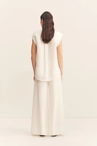 Wellington Button Up Pant - Ivory