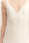 Opaline Sheer Pearl Mini Dress