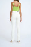 TWIST SPLIT SKINNY JEAN - WHITE