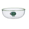 OLIVE GLASS BOWL 11X11X4.5CM CLEAR/GREEN