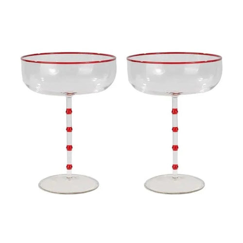 HUDSON S/2 COUPE GLASS CL/RED