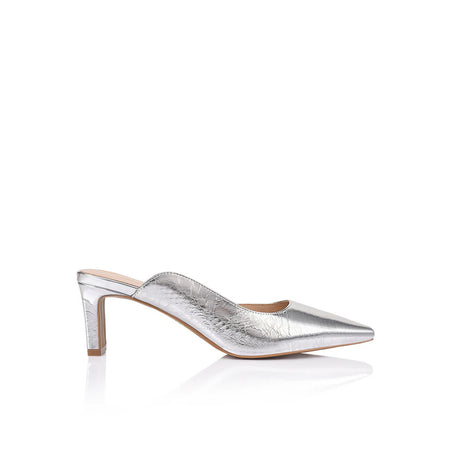 Remi Pump Vinylite & Gold Metallic Patent Leather