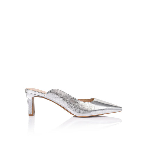 Di Mule Silver Metallic