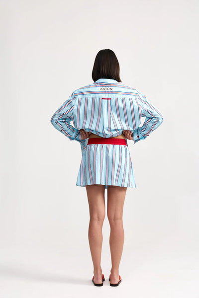 INDI SKIRT BLITHE CHERRY STRIPE