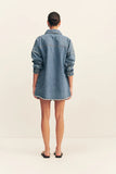 Raquel Oversized Shirt - Vintage Blue