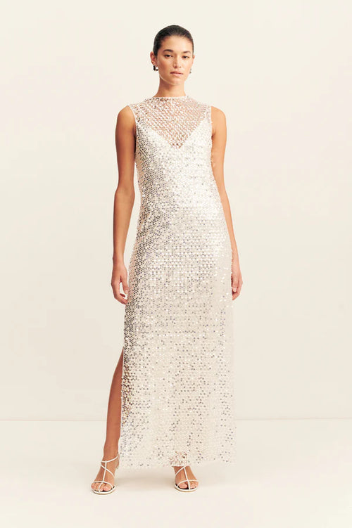 Asteri High Neck Sleeveless Maxi Dress