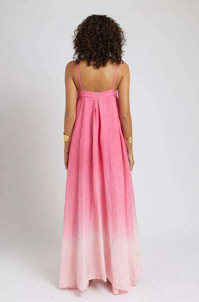 BLOOM MAXI DRESS - PINK FADE