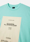 FULL OUT TEE IN AQUA